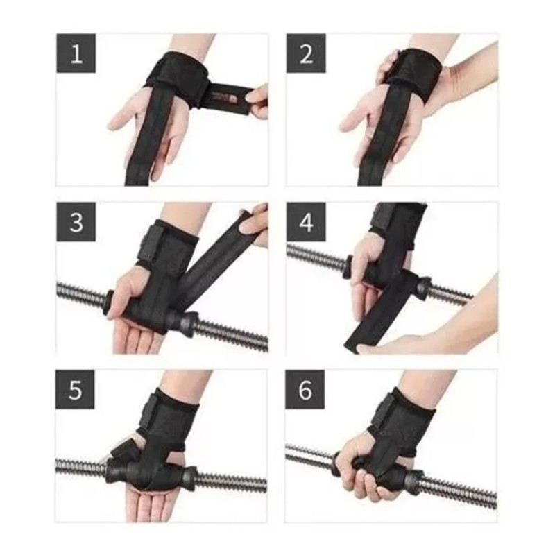 Boer Par De Straps Muñequera Gym Crossfit Pesas Correa De