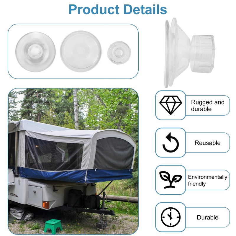 JRSHIRLEYLTD Pack of 18 Suction Cups with Thread Diameter 45
