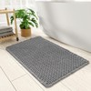 PADOOR Checkered Bath Mat Super Absorbent Non Slip Bath Mats