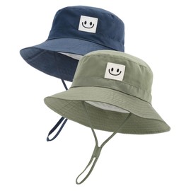FURTALK Baby Sun Hat Smile Face Toddler Boys Girls Bucket Hat for Kids 0-5 Years