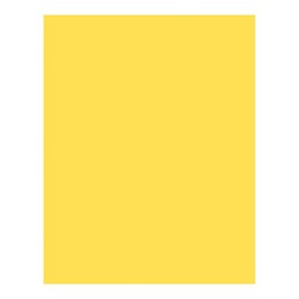 UCreate Coated Poster Board, Yellow, 22" x 28", 25 Sheets