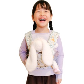 Vlokup Baby Doll Carrier, Adjustable Doll Carrier for Little Girls, Front & Back Wear, Made with Soft Fabric, Fits Dolls & Stuffed Animals up to 20 Inches, Wildflower, WoodlandAnimal