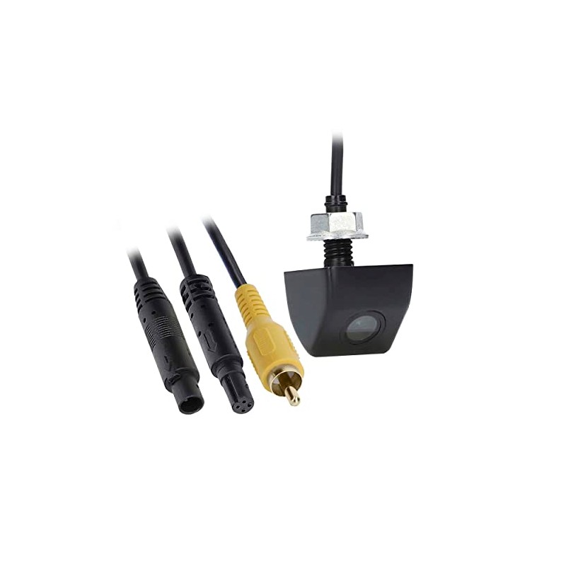 iBeam - Above License Plate Backup Camera with Black Metal