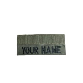 Air Force Name Tape or Air Force Tape, with Fastener or Sew-On (Without Fastener), ABU, OD Green, Desert Tan, White, Black (with Fastener, OD Green)