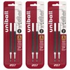 Uniball Signo 207 Gel Pen Refills, 0.5mm Micro Point, Black