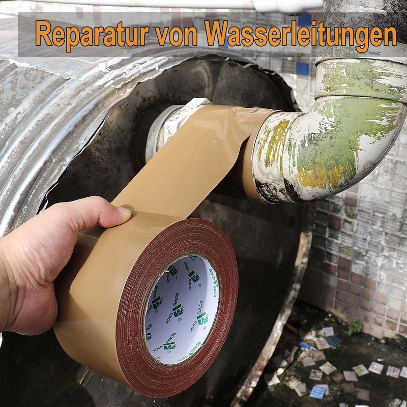 BOMEI PACK [30 m x 75 mm Duct Tape, Brown,
