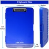 Think2Master Blue Plastic Storage Clipboard with Pencil Holder. | 25%