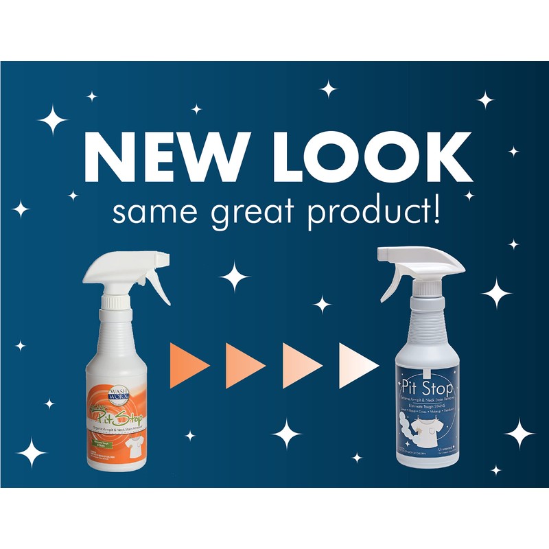 Pit Stop, Sweat Stain & Deodorant (Antiperspirant) Armpit Stain Remover,