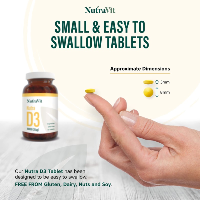 NUTRA D3 - Vitamin D 1000IU (25µg) - 90 Tablets