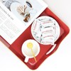 Spsyrine Large Red Decorative Tray, Elegant Plastic Serving Tray with