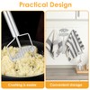 Foribyw 2 in 1 Stainless Steel Potato Masher, Dual-Press Potato
