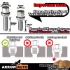 ARROW 20x Black 14x1.5 Lug Bolt 60mm Fit Mercedes AMG
