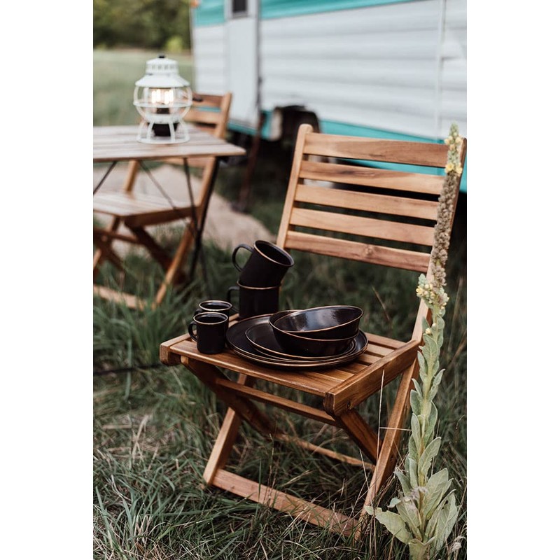 BAREBONES Enamel Plate, Set of 2, Plate (11.0 inch (27.9