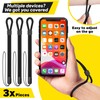 Empire Hand Wrist Strap Lanyard, 3 Pack Black Adjustable Lanyard