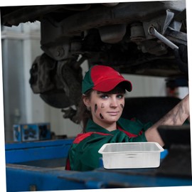 PACKOVE 2pcs Automobile Oil Drain Waste Engine Tray for Efficient Easy to Clean Capacity for Vehicle Maintenance and Repair