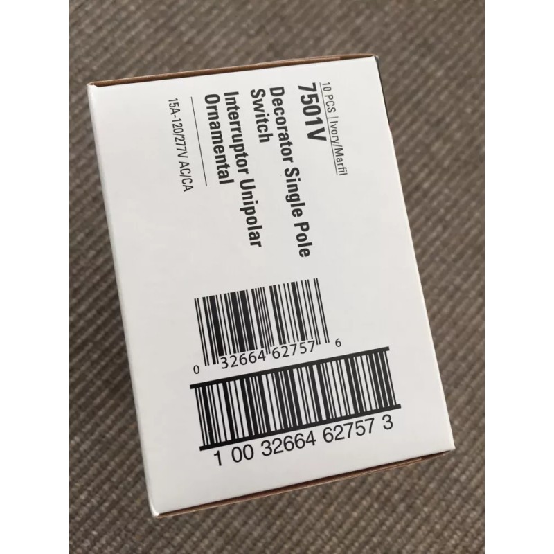 Cooper LOT-10, Cooper Ivory SINGLE POLE Switches 15A Single Pole