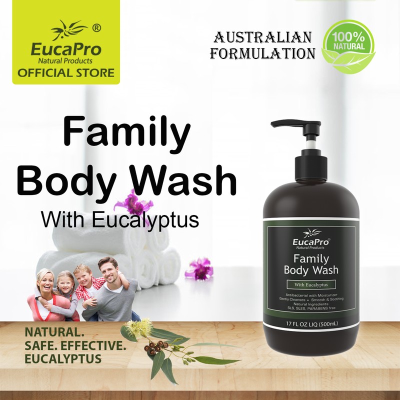 EucaPro Family Body Wash (Lavender, Eucalyptus) SLS Paraben Sulphate Free