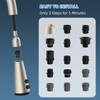 Hibbent Pull Down Faucet Head Replacement, 4-Function Kitchen Sink Spray