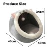 Casa Y Cama Gato Plegable Con Cojín Suave Para Mascota