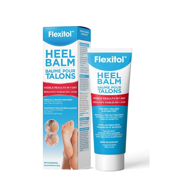 Flexitol Heel Balm - Super-Concentrated Moisturizer and Exfoliator, Diabetic Friendly, Pro-Vitamin B5, Vitamin E and L-Arginine, 28g