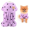 SMALLLEE_LUCKY_STORE Small Dog Clothes Cute Retro Dots Puppy Pajamas Pjs