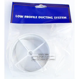 100mm In-line Extractor Fan Vent Back Draught Shutter With One Spring And Two Flaps