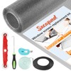 Secopad Window Screen Door Repair Kit, 39" x 78" Screen