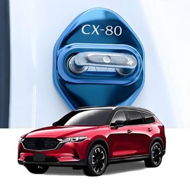 FOR New Mazda CX80 CX-80 CX 80 KL Series Car Door Lock Protective Cover Anti-Rust Sticker Stainless Steel Scratch Resistant Abrasion Resistant Decoration Easy Installation 4PCS CX-80 Accessories