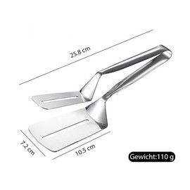 ARTOCT Stainless Steel Kitchen Tongs, Double-Sided Shovel Clip for Frying Fish Flip Fish, Multi-Function Steak Clip, Roasting Tongs, Utensils for Cooking, Salad, Grilling, Serving Tongs