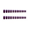 24 Piece Set Nail Tips, Cute Purple, Plain, Adult Ceremonies,