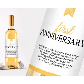 Printed Party Wedding Wine Bottle Labels | Set of 5