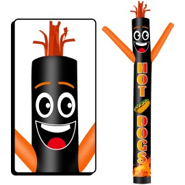 Hot Dog Theme Inflatable Weird Wave Dancer Tube Man Outdoor Advertising Promotion Air DancerColor: corn dog, Size: 6ft