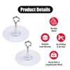 YTRUOYI 2 PCS Adhesive Ceiling Hook Sturdy Sticky Hook Heavy