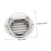 COHEALI Round Vent Windproof Hood Durable Stainless Steel Cover for