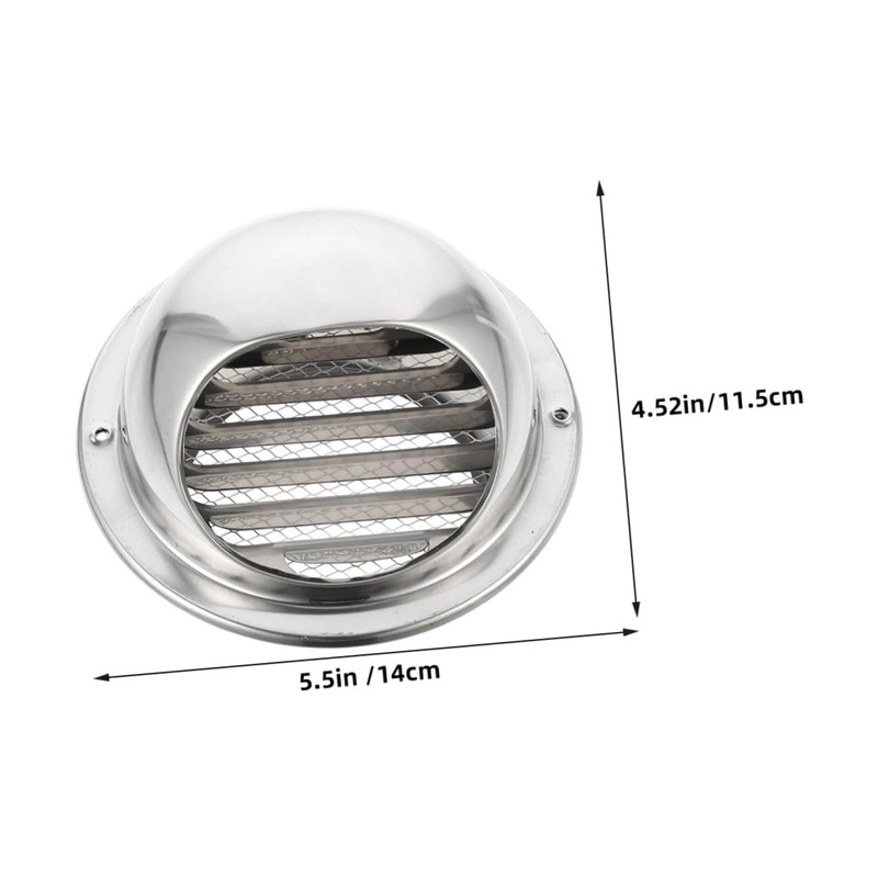 COHEALI Round Vent Windproof Hood Durable Stainless Steel Cover for