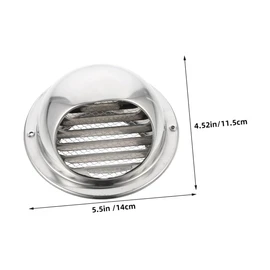 COHEALI Round Vent Windproof Hood Durable Stainless Steel Cover for Exhaust and Ventilation Easy Installation for Kitchen Bathroom and Air Conditioning Units for Wall Ceiling Mounting