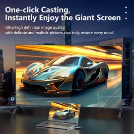 Wireless HDMI Transmitter and Receiver 4K, 2in1 2.4/5G Screen Mirror Wireless Display Adapter and Extender Kit, Cast Video Audio for Laptop, PC Computer, Camera, PS 3/4 to Monitor, TV, Projector