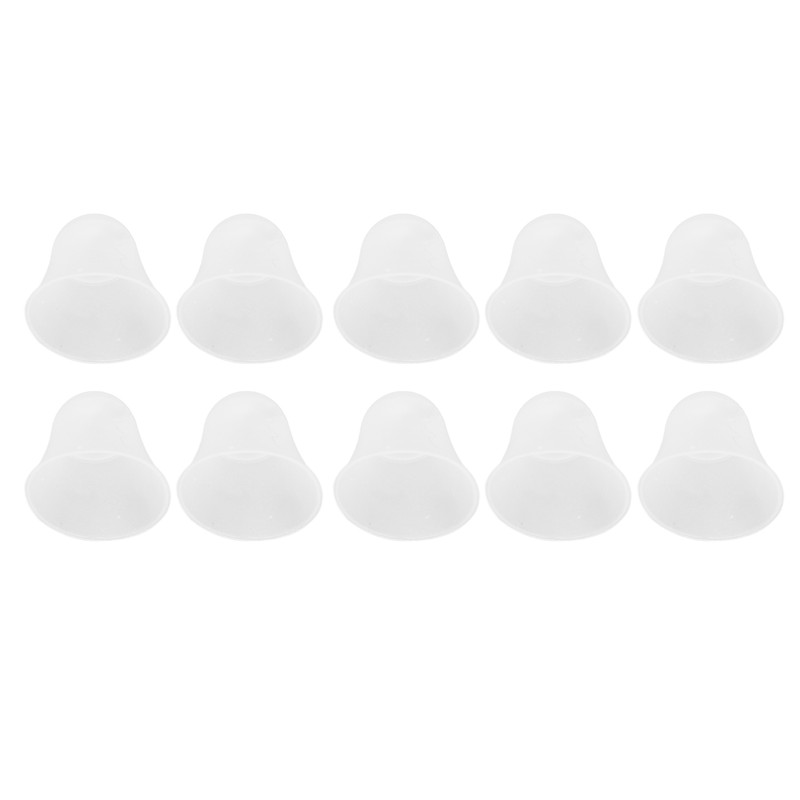 10Pcs 3 Hole White Hearing Amplifier Domes Earbud Tips Soft