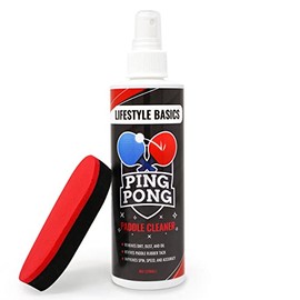 Lifestyle Basics Ping Pong Paddle Cleaner - Rubber Cleaner and Wood Cleaner for Table Tennis Rackets
