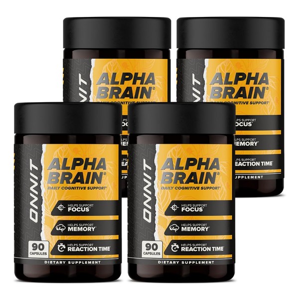 ONNIT Alpha Brain Premium Nootropic Brain Supplement for Men &