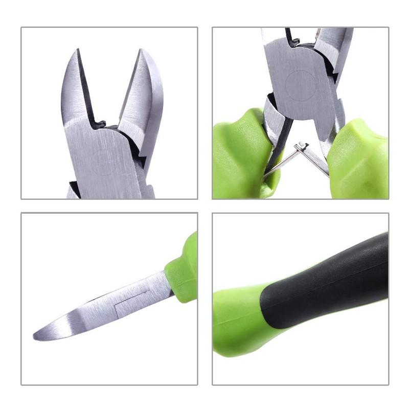 SPEEDWOX Mini Diagonal Cutting Pliers 4-1/2 Inches Small Wire Cutters