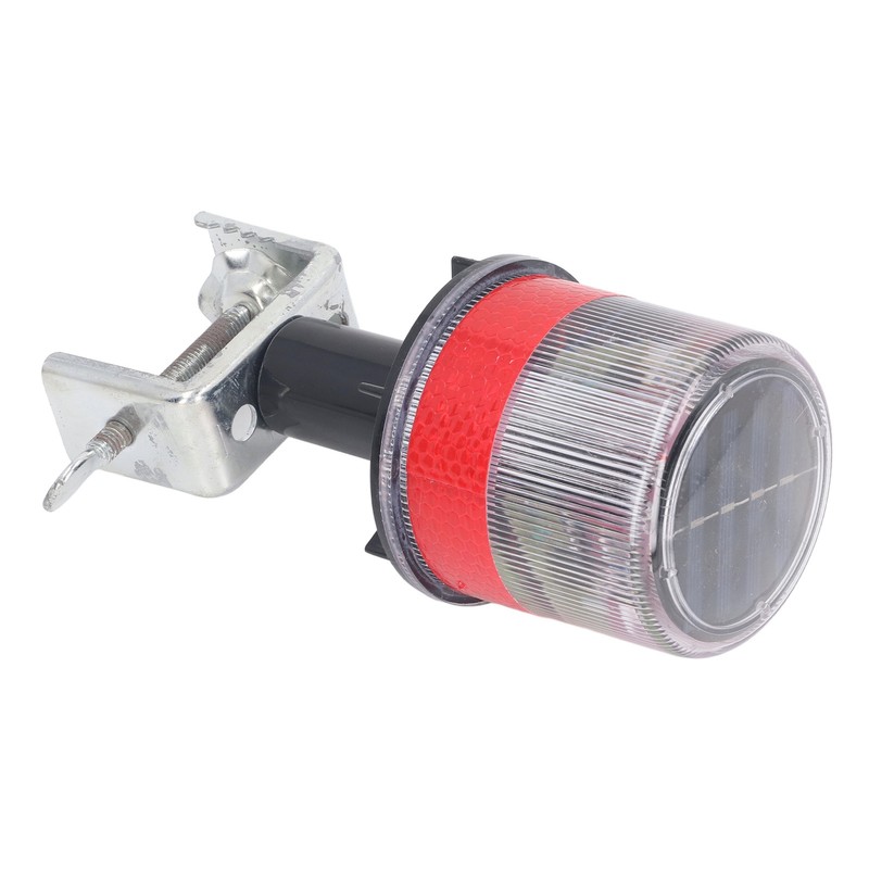 Solar Powered LED Strobe Robust Reflective Waterproof Beacon Warning Light