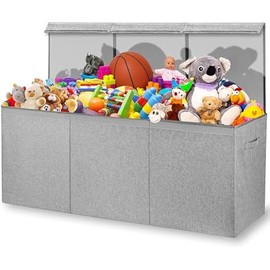 Zebra Baby Toy Storage Organizer for Kids and Toddlers, 40" x 13.5" x 16.5" - Large Collapsible Toy Chest for Living Room - Box, Bin, Organizer for Boys and Girls, Extra Big