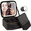 Maletin Estuche De Maquillaje Con Espejo Y Luz Led 3