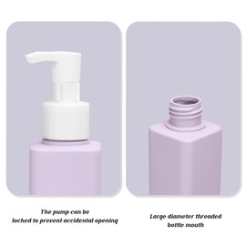 AIMALL 5 PCS Precision Pump Dispensing 250ml, Convenient Refill Square Bottle for Liquid Soap, Shampoo, Lotion - Leak-Proof, Wide Mouth