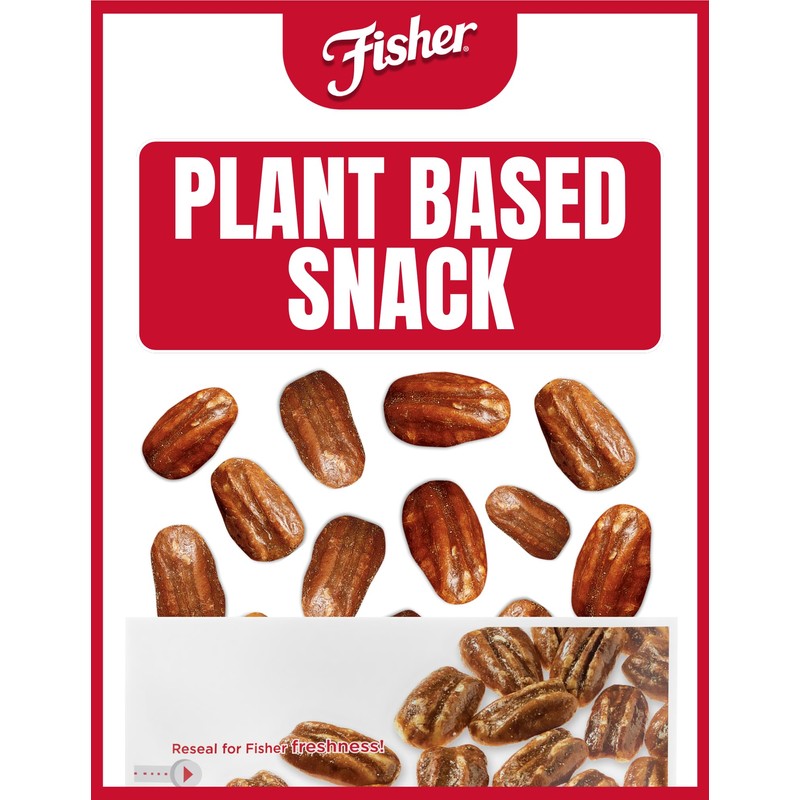 Fisher Snack Praline Pecans, 5.5 oz (Pack of 1), Resealable