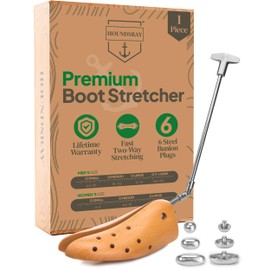 HOUNDSBAY Boot Stretcher for Women & Men - Boot & Shoe Expander - Leather Shoe Stretcher & Widener for Men - Leather Boot Stretchers - Boot Widener Women (1 Pack)
