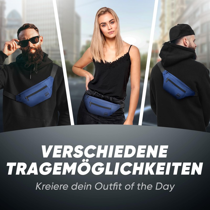 RUVO Bum Bag Men and Women | Anti-Theft Bum Bag