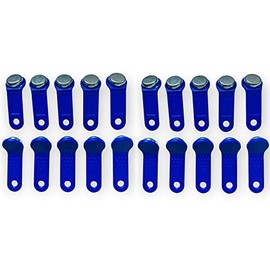 Pac Supplies Global Ltd 20 x Blue Black Non Magnetic Ibutton/Dallas Key/POS Fob - NON Magnetic