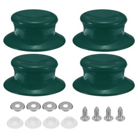 sourcing map 4pcs Pot Pan Lids Replacement Knob, Plastic Pan Cover Holding Handles Fits Skillets and Kitchen Cookware Covers, Green